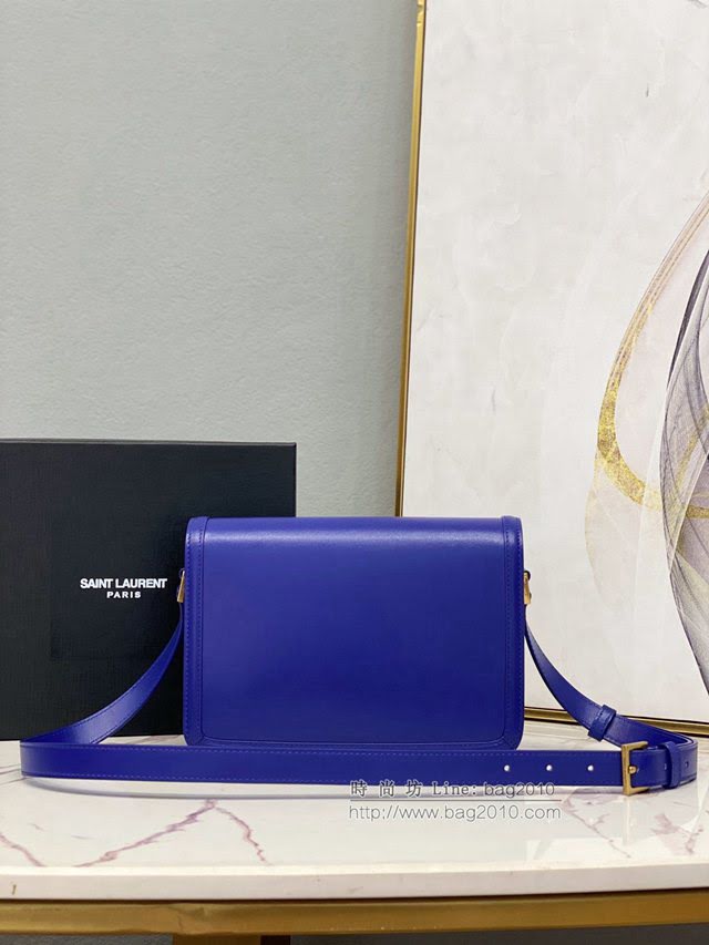 YSL爆款女士包包 聖羅蘭經典款MONOGRAM金屬旋扣大號郵差包 YSL肩背斜挎包 634305  jjh1110